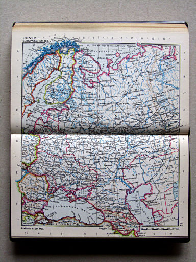 Taschenatlas Die Erde (1967)
17. UDSSR: Europäischer Teil