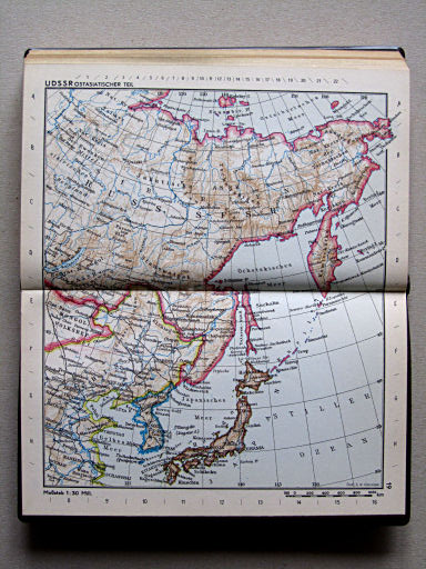 Taschenatlas Die Erde (1967)
19. UDSSR: Ostasiatischer Teil