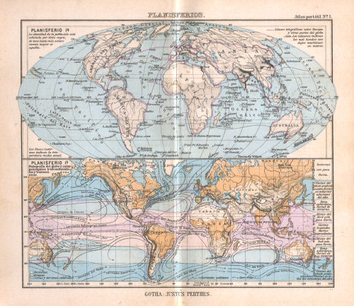 Perthes. Atlas portátil (1894)
1. Planisferios