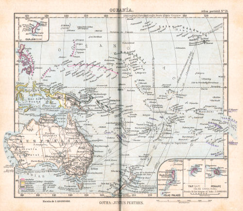 Perthes. Atlas portátil (1894)
21. Oceanía