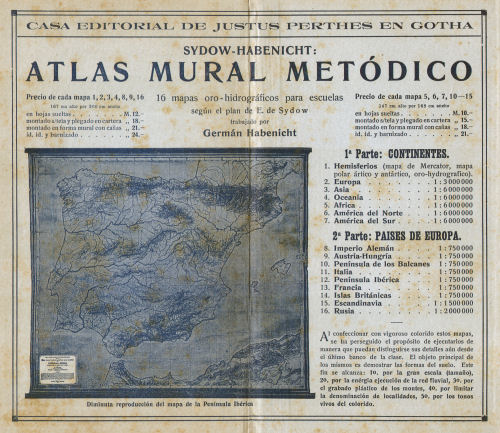 Perthes. Atlas portátil (1910)
Schutblad achterin / Rear endpaper