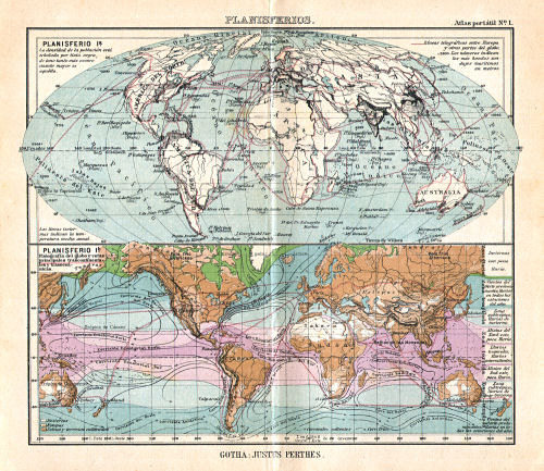 Perthes. Atlas portátil (1921)
1. Planisferios