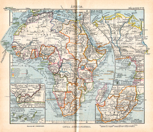 Perthes. Atlas portátil (1921)
18. Áfricax