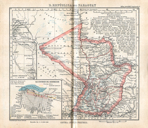 Perthes. Atlas portátil (1921)
S4. República del Paraguay