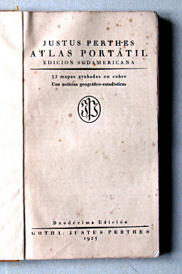 Perthes Atlas portátil del mundo entero (1925)
Titelpagina / Title page