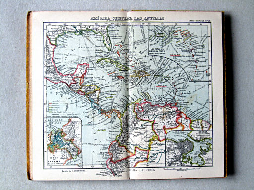 Perthes. Atlas portátil (1925)
25. América central, las Antillas y la parte septentrional de América del Sur