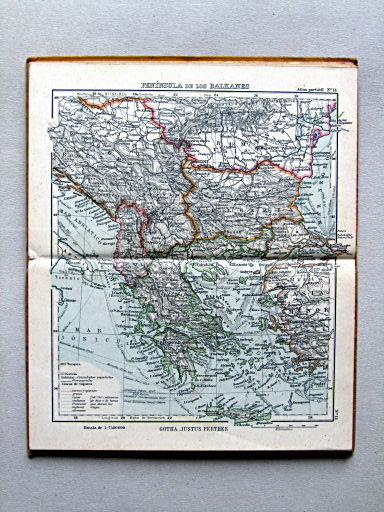 Perthes. Atlas portátil (1938)
14. Península de los Balkanes