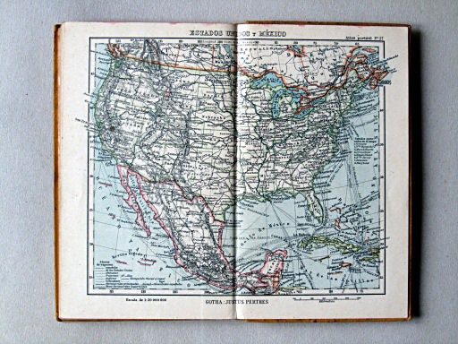 Perthes. Atlas portátil (1938)
27. Estados Unidos y México