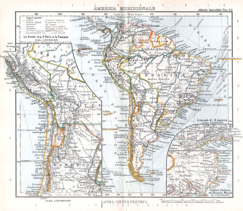 Perthes. Atlante tascabile (1912?)
24. America Meridionale