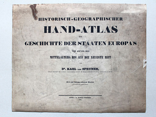 von Spruners Atlas zur Geschichte der Staaten Europas, 1846
Titelpagina zonder inhoudsopgave