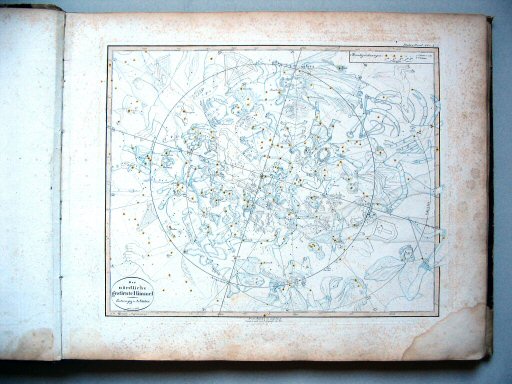 Stielers Hand-Atlas, 1831
5. Der nördliche gestirnte Himmel (1816)
Sterrenhemel noordelijk halfrond
Constellations of the northern hemisphere 