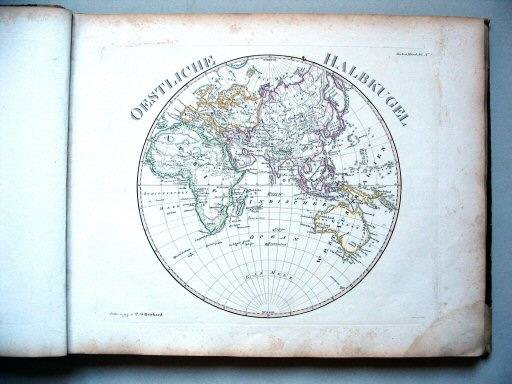 Stielers Hand-Atlas, 1831
7. Östliche Halbkugel (1822)
Oostelijk halfrond / Eastern hemisphere