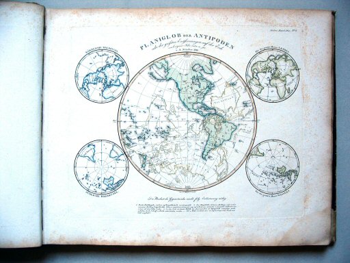 Stielers Hand-Atlas, 1831
8. Planiglob der Antipoden (1816)
Antipodenkaart / Map of the Antipodes