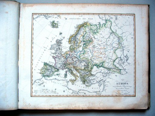 Stielers Hand-Atlas, 1831
12. Europa mit politischer Begränzung der einzelnen Staaten (1826)
Europa, staatkundig / Europe political