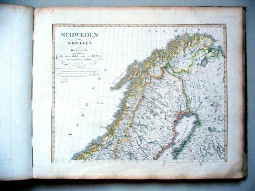 Stielers Hand-Atlas, 1831
16c. Schweden und Norwegen auch Daenemark (nördliches Blatt) (1824)
Noord-Scandinavië / Northern Scandinavia