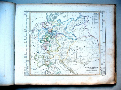 Stielers Hand-Atlas, 1831
17. Mittel Europäische Staaten (1818)
Midden-Europa, staatkundig / Central Europe, political