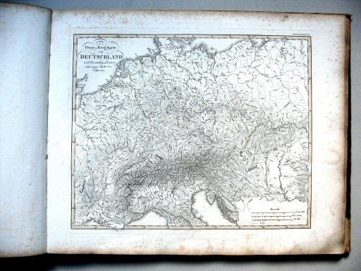 Stielers Hand-Atlas, 1831
18. Fluss- und Berg-Karte von Deutschland (1825)
Midden-Europa, natuurkundig / Central Europe, physical