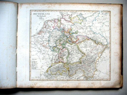 Stielers Hand-Atlas, 1831
19. Deutschland, Niederlande und Schweiz (1821)
Duitsland, Nederland en Zwitserland
Germany, Netherlands and Switzerland