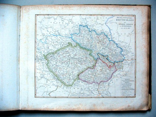 Stielers Hand-Atlas, 1831
23. Mittel-östliches Deutschland (1822)
Het oosten van Midden-Duitsland / Eastern part of Central Germany