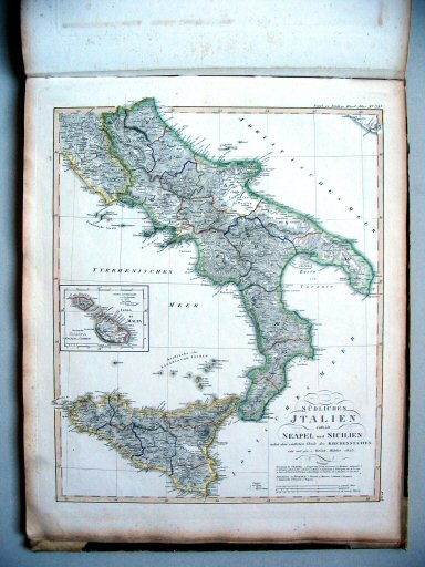 Stielers Hand-Atlas, 1831
34b. Südliches Jtalien (1825)
Zuid-Italië / Southern Italy