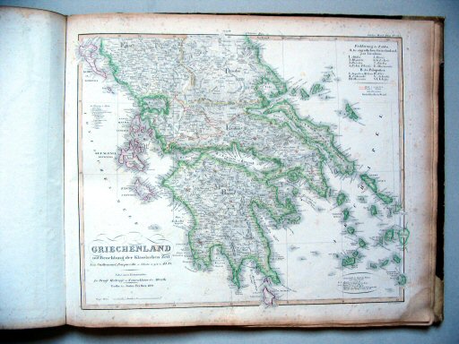 Stielers Hand-Atlas, 1831
38c. Griechenland mit Beachtung der Klassischen Zeit (1831)
Griekenland met aandacht voor de Oudheid / Greece with attention to Antiquity