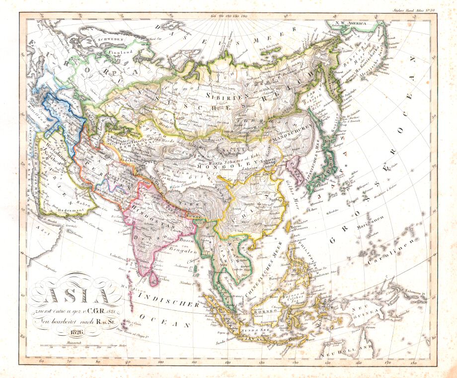 Stielers Hand-Atlas, 1831
39. Asia (1826)
Azië / Asia (scan)