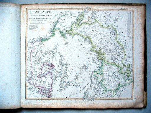 Stielers Hand-Atlas, 1831
41b. Polar-Karte (1823)
Noordpoolgebied / The Arctic