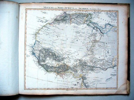 Stielers Hand-Atlas, 1831
45a. Mittel- und Nord-Africa und Arabien. Westliches Blatt (1830)
Noord- en Midden-Afrika en Arabië, westblad / North and Central Africa and Arabia, western sheet