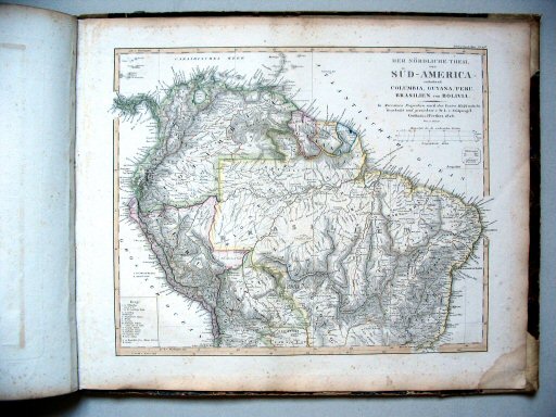 Stielers Hand-Atlas, 1831
49b. Der nördliche Theil von Süd-America (1828)
Zuid-Amerika, noordelijk deel / South America, northern part