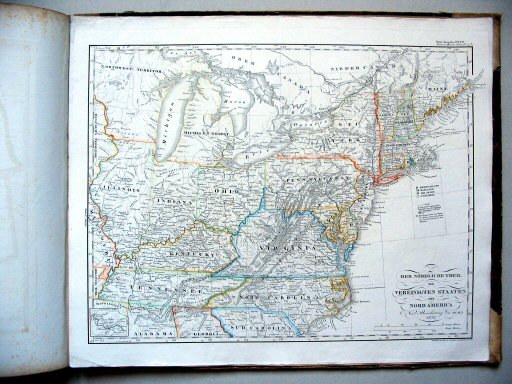 Stielers Hand-Atlas, 1831
47. Der nördliche Theil der Vereinigten Staaten von Nord America (1832)
Het noorden van de Verenigde Staten / Northern part of the United States