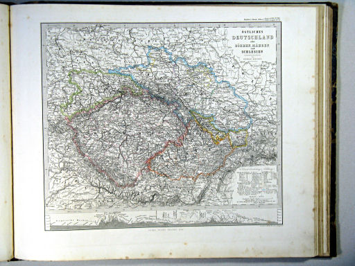 Stielers Hand-Atlas, 1864
23. Östliches Deutschland oder Böhmen, Mähren und Schlesien (1864)