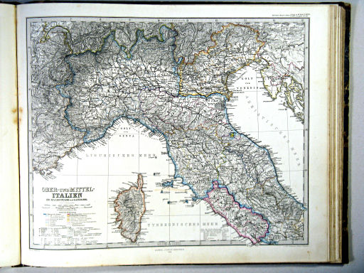 Stielers Hand-Atlas, 1864
34a. Ober- und Mittel-Italien (1864)