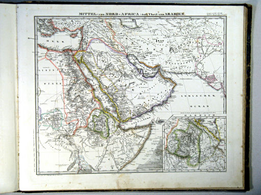 Stielers Hand-Atlas, 1864
45b. Mittel- und Nord-Africa (östl. Theil) und Arabien (1863)
