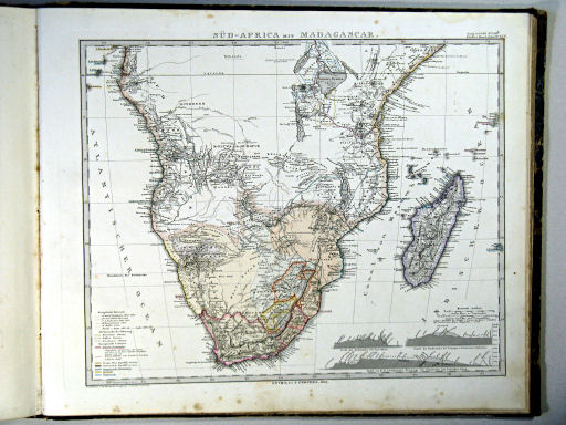 Stielers Hand-Atlas, 1864
45c. Süd-Africa mit Madagascar (1864)