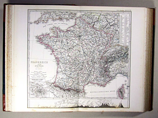 Stielers Hand-Atlas, 1869
14a. Frankreich und die Schweiz