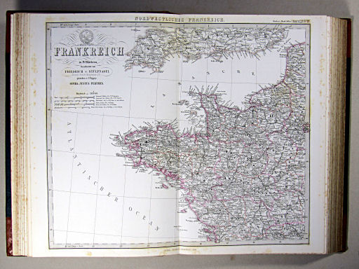 Stielers Hand-Atlas, 1869
14b. Nordwestliches Frankreich