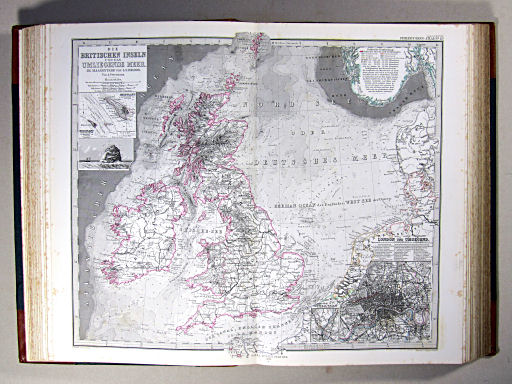 Stielers Hand-Atlas, 1869
15a. Die Britischen Inseln und das umliegende Meer