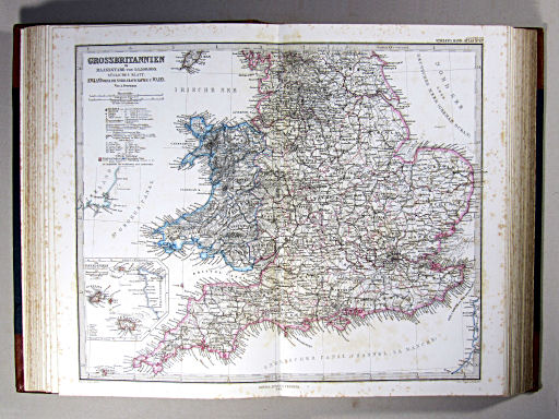 Stielers Hand-Atlas, 1869
15b. Grossbritannien (Südliches Blatt)