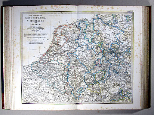 Stielers Hand-Atlas, 1869
21. Nord-Westliches Deutschland, Niederlande und Belgien