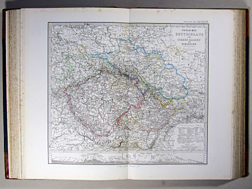 Stielers Hand-Atlas, 1869
23. Östliches Deutschland oder Böhmen, Mähren und Schlesien