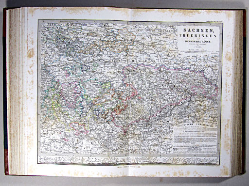 Stielers Hand-Atlas, 1869
27.28. Sachsen, Thueringen und benachbarte Länder