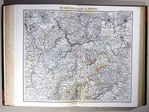 Stielers Hand-Atlas, 1869
30.31. Südwest-Deutschland und Schweiz. Nördlicher Theil