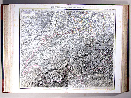 Stielers Hand-Atlas, 1869
32. Südwest-Deutschland und Schweiz. Südlicher Theil