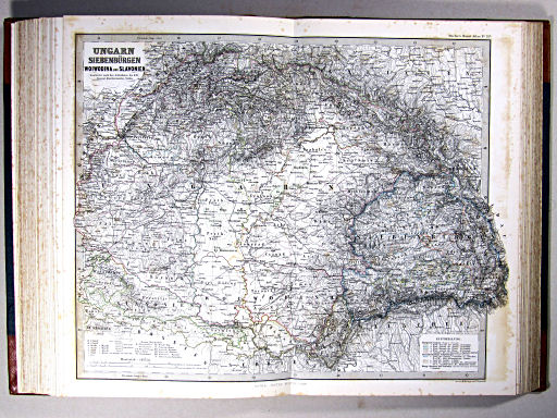 Stielers Hand-Atlas, 1869
35b. Ungarn, Siebenbürgen, Woiwodina und Slavonien