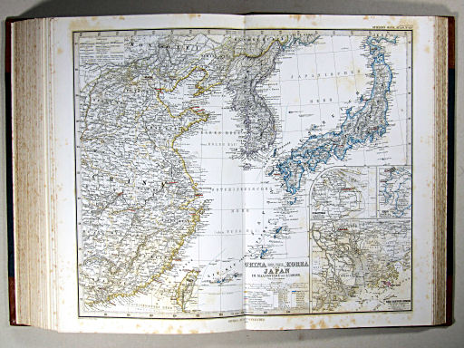 Stielers Hand-Atlas, 1869
43c. China (östl. Theil), Korea und Japan