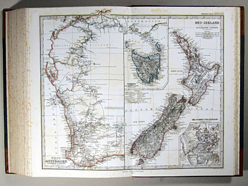 Stielers Hand-Atlas, 1869
50a. West-Australien, Tasmania, Neu-Seeland