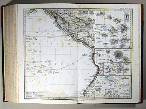 Stielers Hand-Atlas, 1869
52. Polynesien und der Grosse Ocean (Östliches Blatt)