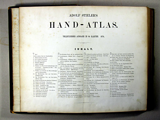 Stielers Hand-Atlas, 1874
Titelpagina volledige uitgave / Title page comprehensive edition