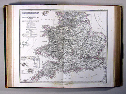 Stielers Hand-Atlas, 1874
15b. Grossbritannien (Südliches Blatt)