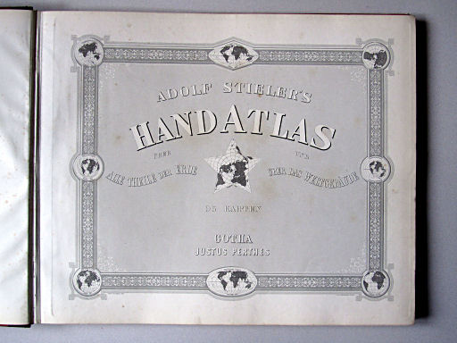 Stielers Hand-Atlas, 1882
Titelblad (volledige uitgave, blad 1)